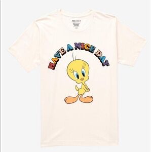 Warner Bros Yellow Looney Tunes Tweety Bird Have a Nice Day Shirt Size 2X